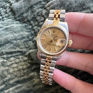 Vintage Rolex Datejust 26mm two tone watch